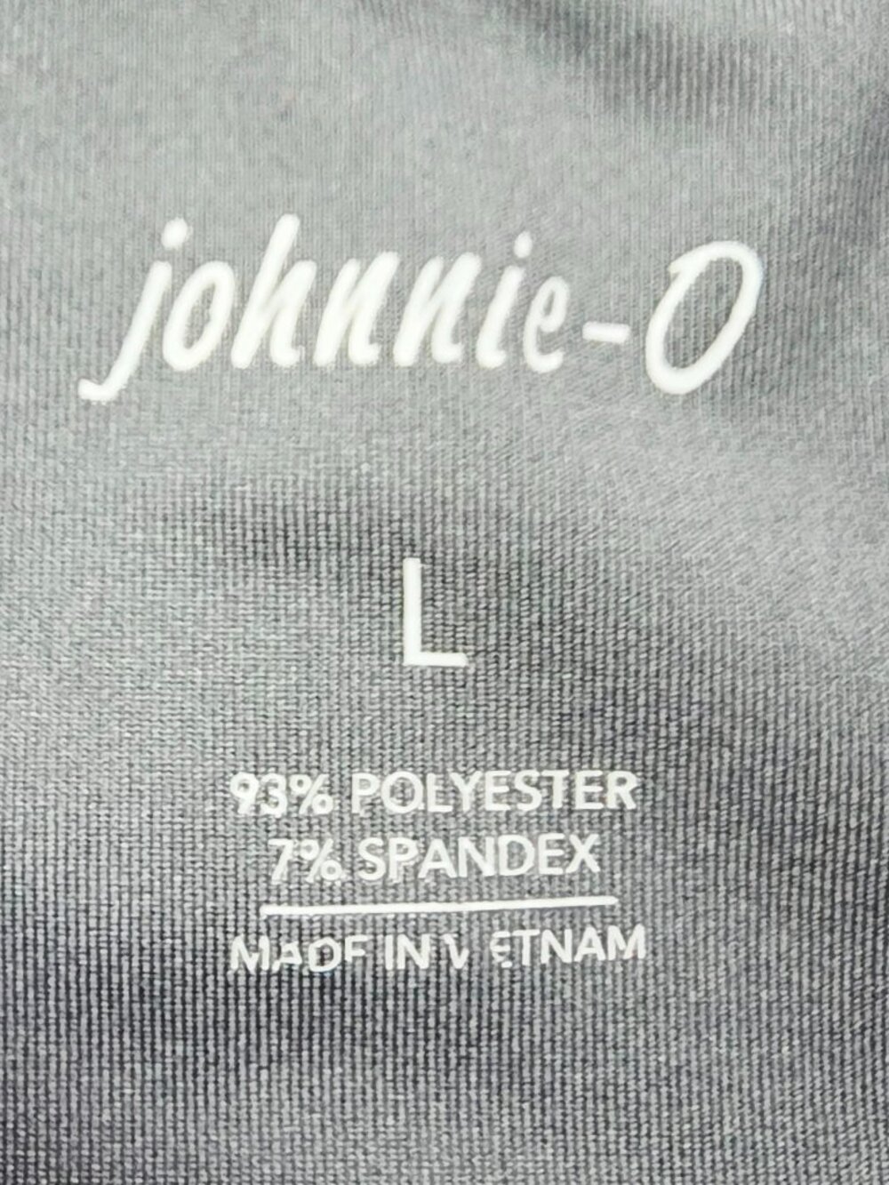 Johnnie O Embroidered Neck Logo Men Size Large Black Short Sleeve Polyester Polo - Picture 4 of 10